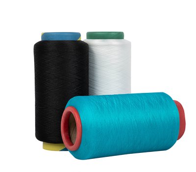 Covered spandex yarn